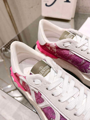 Valentino Women's Men's Lace and Mesh Lacerunner Sneaker V54905 - US 4=Euro 35 - View 8