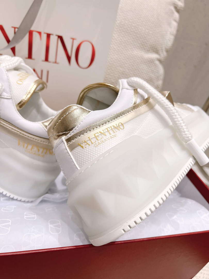 Valentino Women's Men's one Stud XL Trainer in Nappa Leather V54896