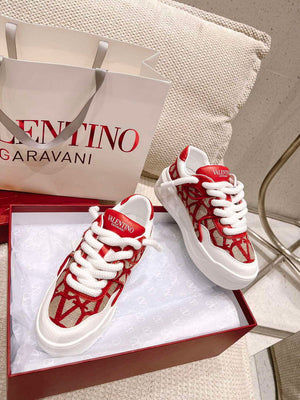 Valentino Women's Men's one Stud XL Trainer in Nappa Leather V54899 - US 4=Euro 35 - View 9