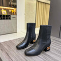 Valentino Women's Shoes 1W2S0FC1PWK0NO Garvani Heritage Calfskin Ankle Boot 194614