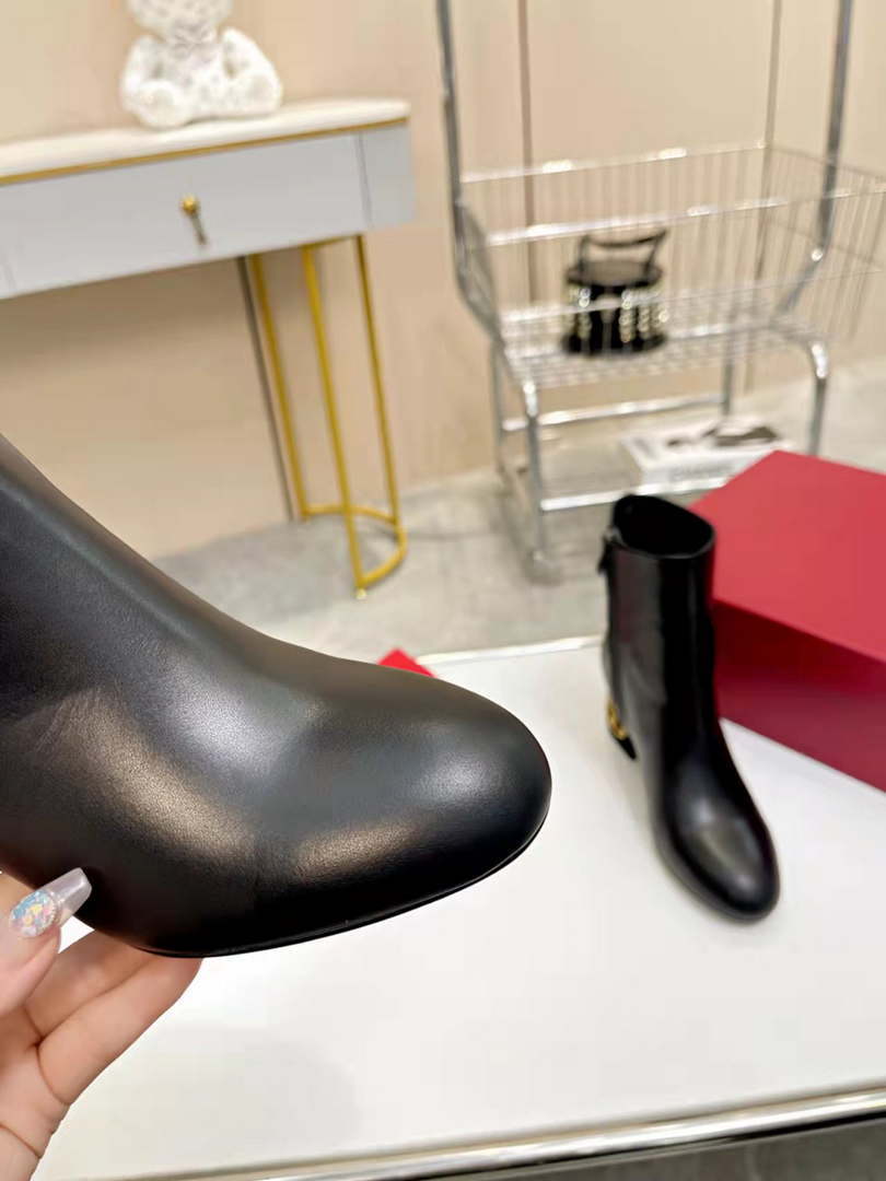 Valentino Women's Shoes  Garvani Heritage Calfskin Ankle Boot 192936
