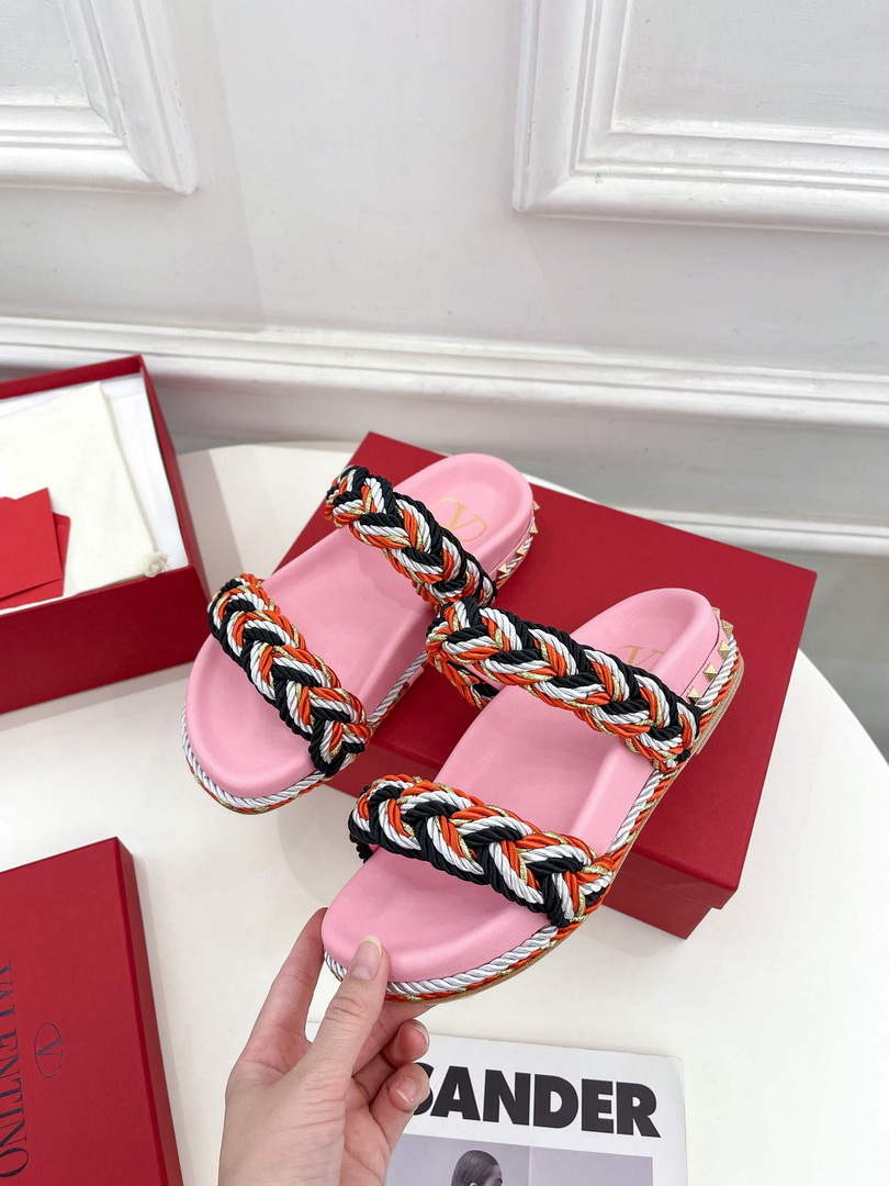 Valentino Women's Shoes hand woven slippers V75431
