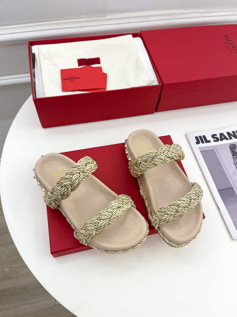 Valentino Women's Shoes hand woven slippers V75433