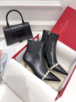 Valentino Women's Shoes Rockstud Short Boot 153656 - 35 - View 1