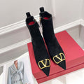 Valentino Women's Shoes Vlogo Signature Short Boot 153664 - 35 - View 1