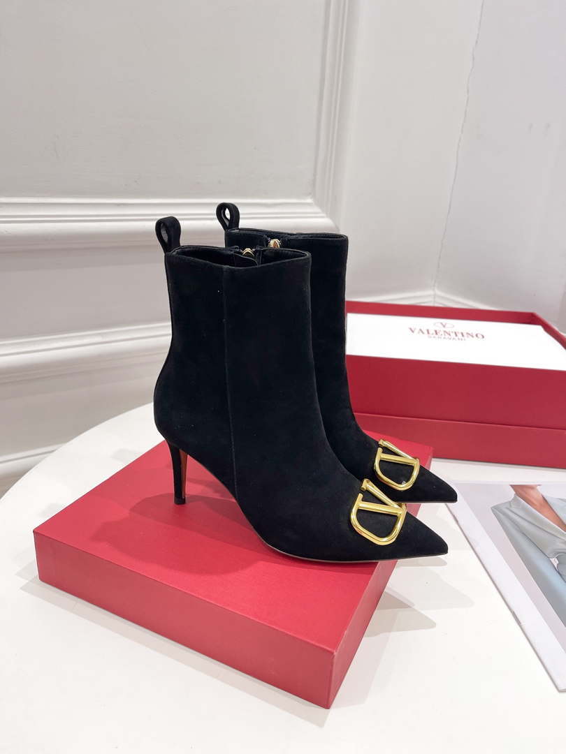 Valentino Women's Shoes Vlogo Signature Short Boot 153664