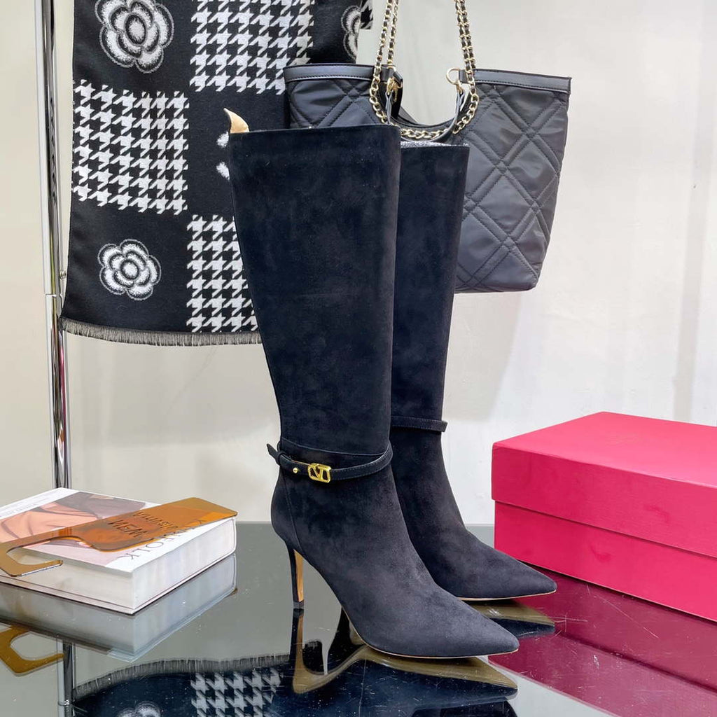 Valentino Women's Shoes Vlogo Signature High Boot 191425