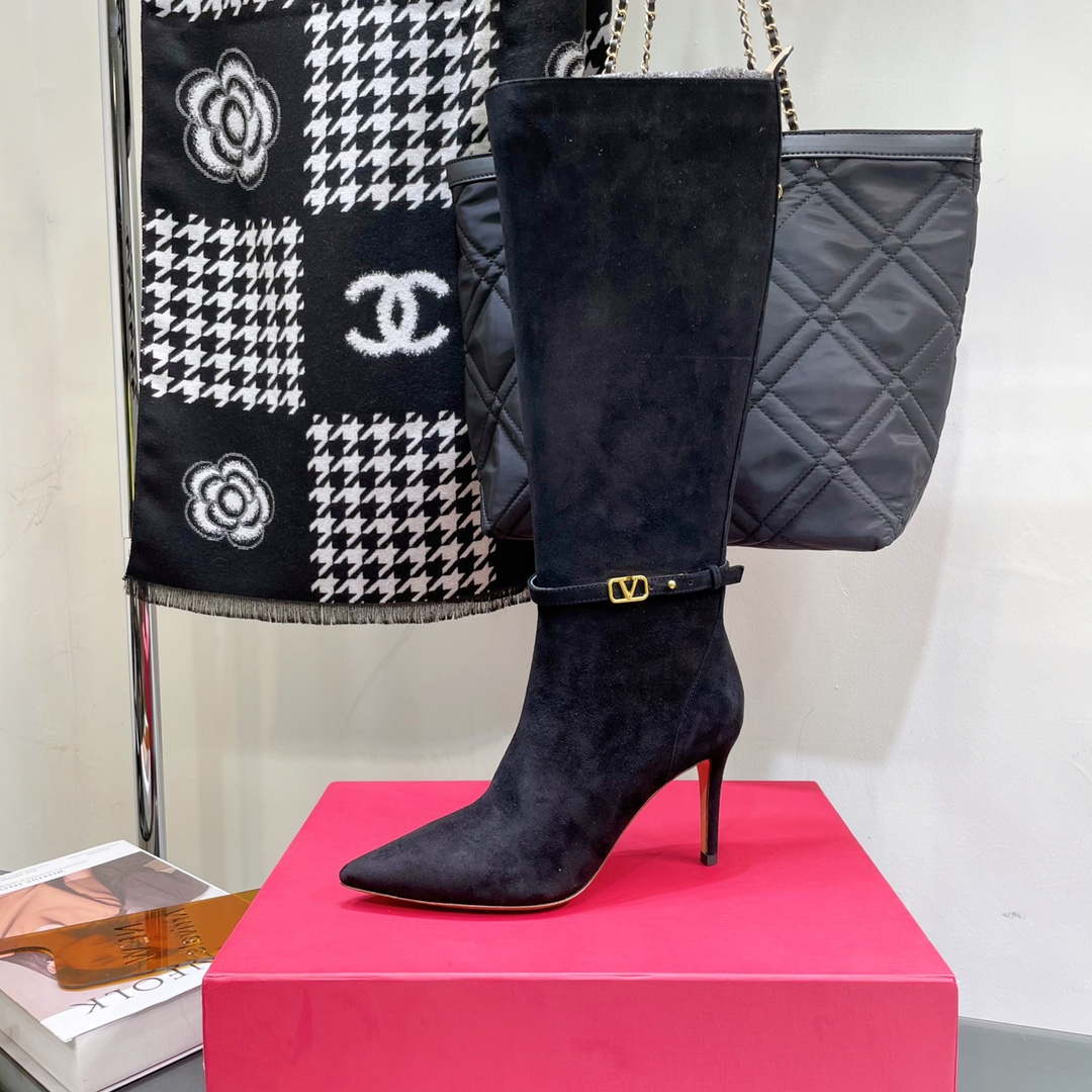 Valentino Women's Shoes Vlogo Signature High Boot 191425