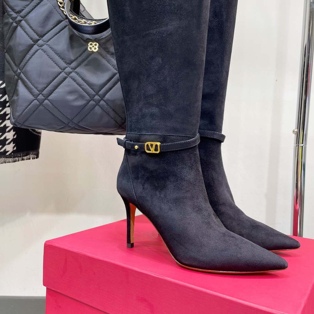 Valentino Women's Shoes Vlogo Signature High Boot 191425