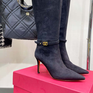 Valentino Women's Shoes Vlogo Signature High Boot 191425 - 35 - View 4