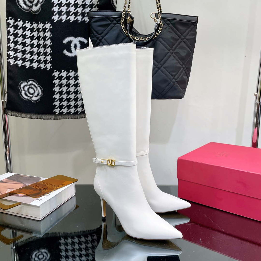 Valentino Women's Shoes Vlogo Signature High Boot 191426
