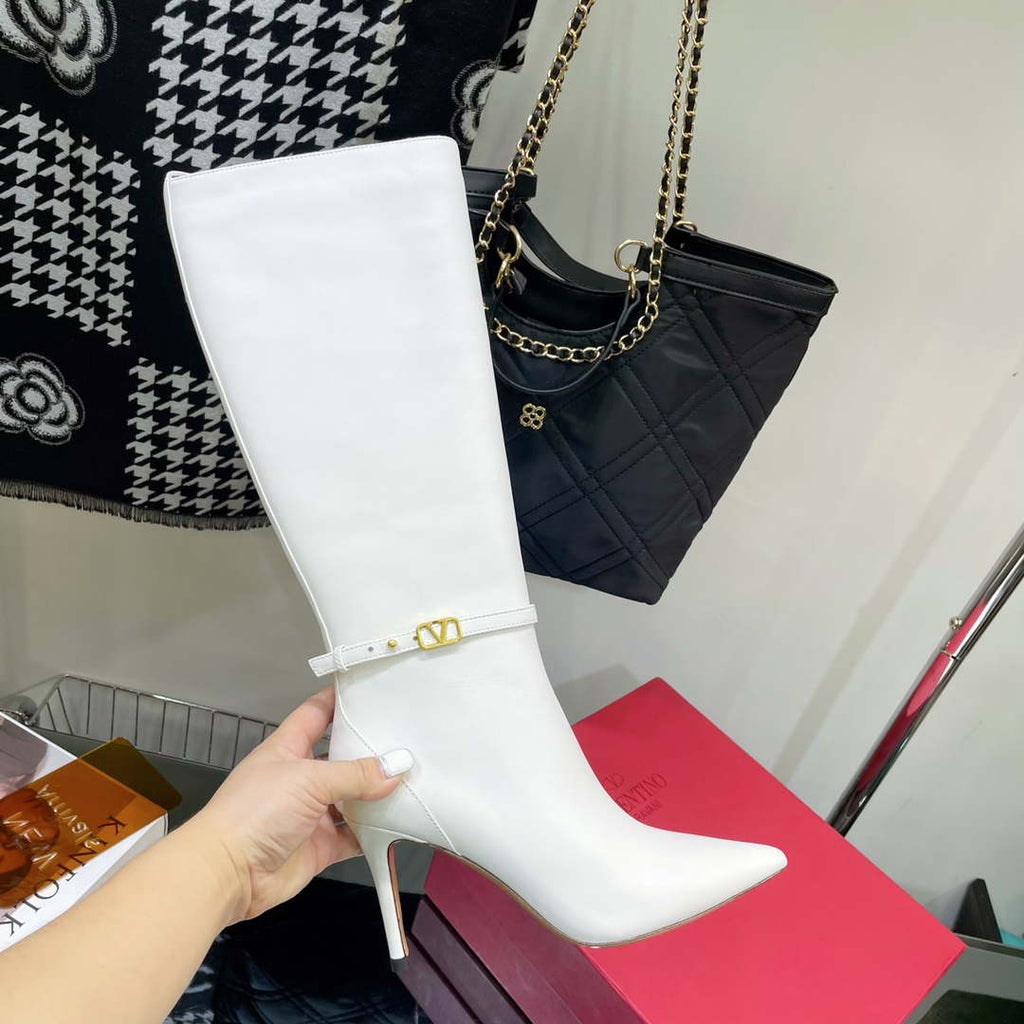 Valentino Women's Shoes Vlogo Signature High Boot 191426