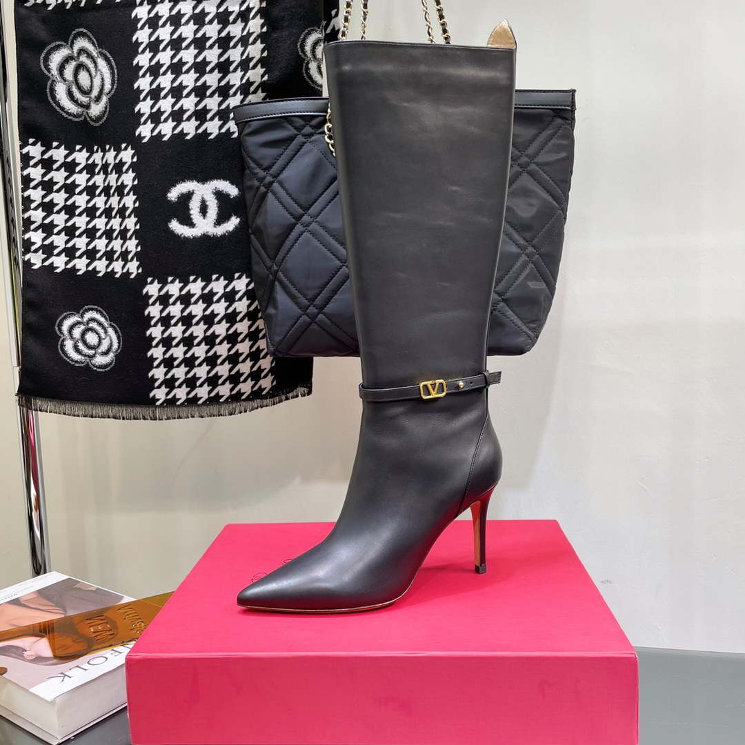 Valentino Women's Shoes Vlogo Signature High Boot 191427