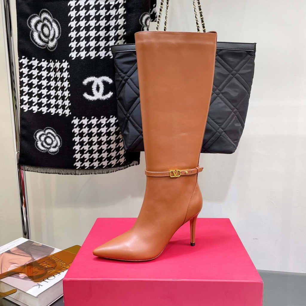 Valentino Women's Shoes Vlogo Signature High Boot 191428