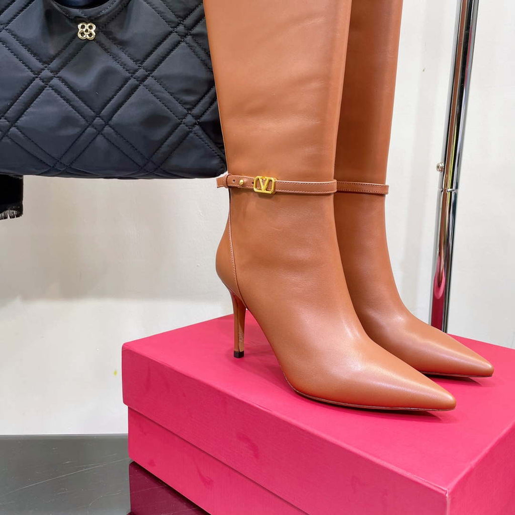 Valentino Women's Shoes Vlogo Signature High Boot 191428