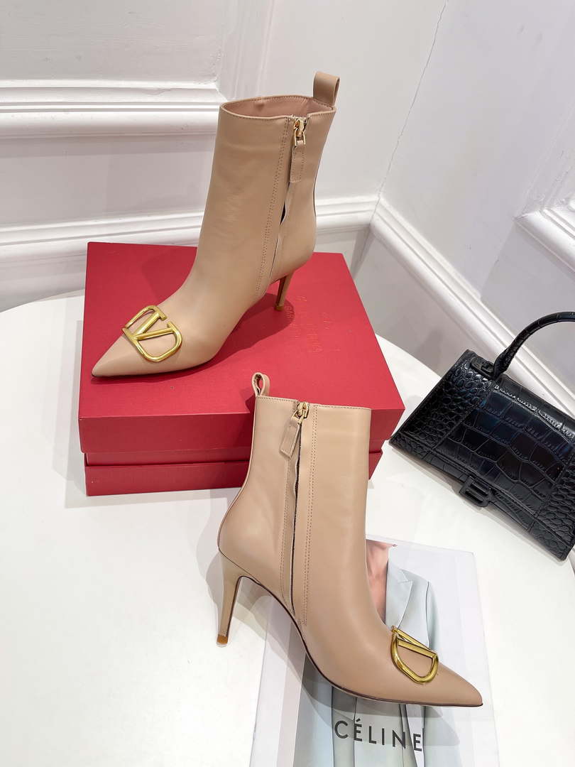 Valentino Women's Shoes Vlogo Signature Short Boot 153661