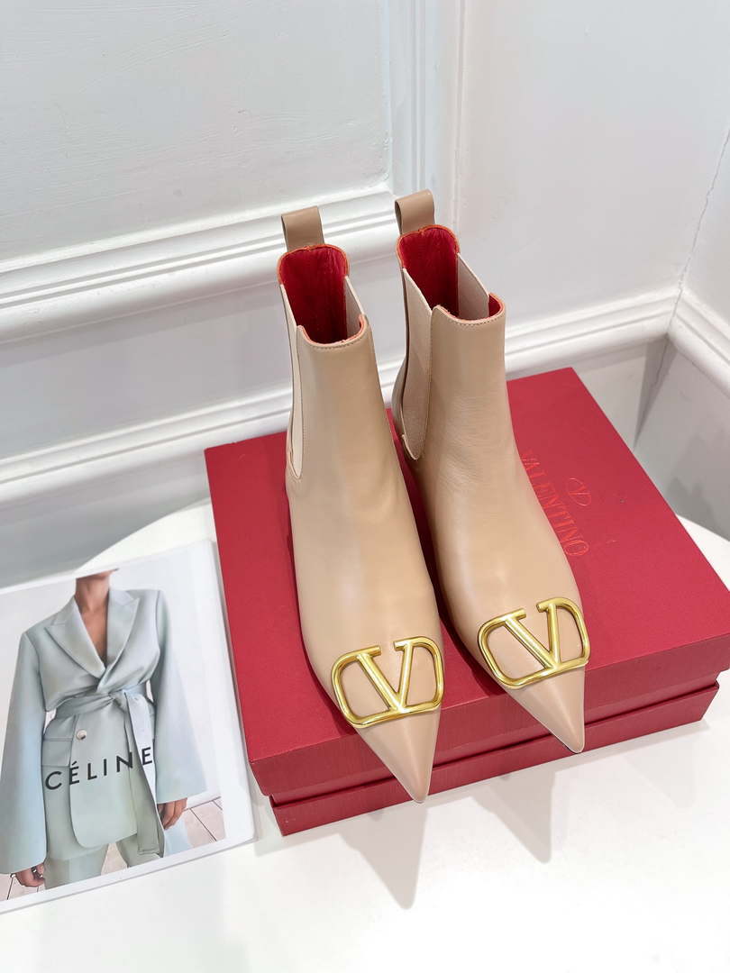 Valentino Women's Shoes Vlogo Signature Short Boot 153662