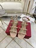 Valentino WS0A05VOD Rockstud Flat Calfskin Sandal With Straps V98900