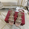 Valentino WS0A05VOD Rockstud Flat Calfskin Sandal With Straps V98903