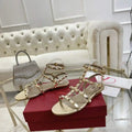 Valentino WS0A05VOD Rockstud Flat Calfskin Sandal With Straps V98904