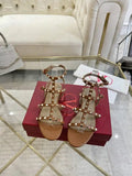 Valentino WS0A05VOD Rockstud Flat Calfskin Sandal With Straps V98905