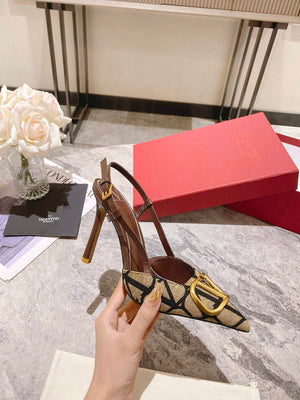 Valentino WS0R01EBH Signature pump toile iconographe V75485 - 35 / 5 cm - View 4