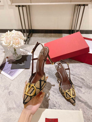 Valentino WS0R01EBH Signature pump toile iconographe V75485 - 35 / 5 cm - View 6
