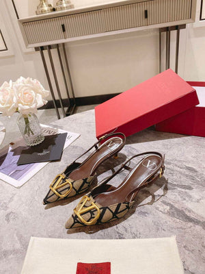 Valentino WS0R01EBH Signature pump toile iconographe V75485 - 35 / 5 cm - View 7