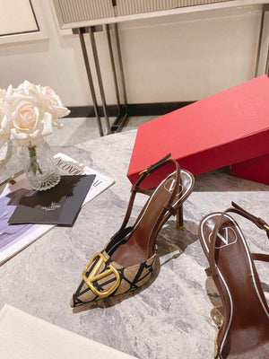 Valentino WS0R01EBH Signature pump toile iconographe V75485 - 35 / 5 cm - View 8