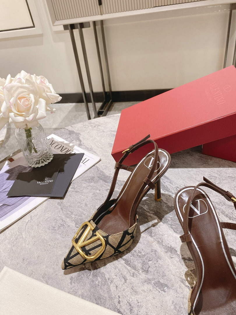 Valentino WS0R01EBH Signature pump toile iconographe V75485