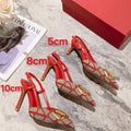 Valentino WS0R01EBH Signature pump toile iconographe V75486 - 35 / 5 cm - View 1
