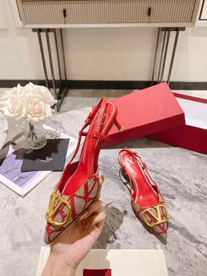 Valentino WS0R01EBH Signature pump toile iconographe V75486 - 35 / 5 cm - View 5