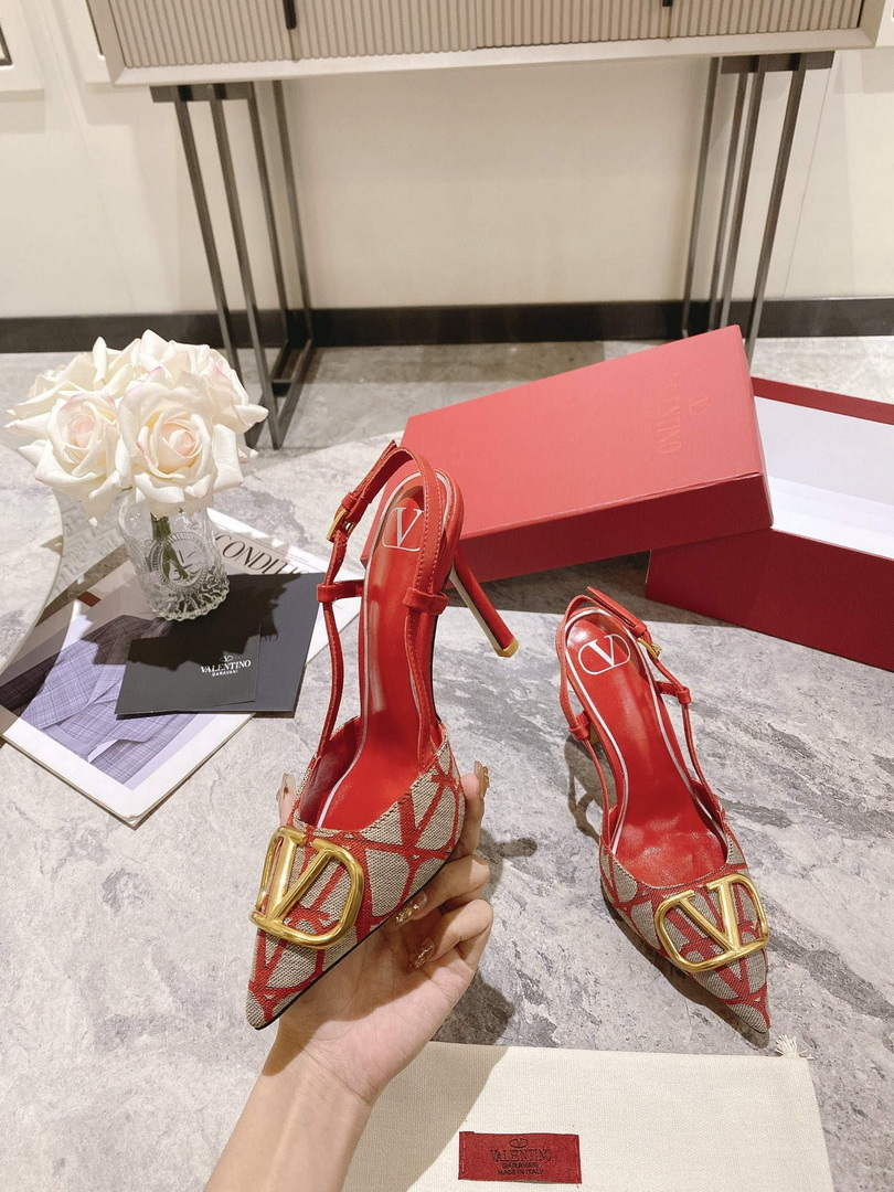 Valentino WS0R01EBH Signature pump toile iconographe V75486