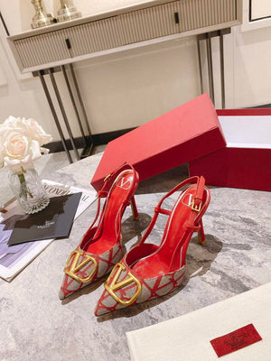 Valentino WS0R01EBH Signature pump toile iconographe V75486 - 35 / 5 cm - View 7