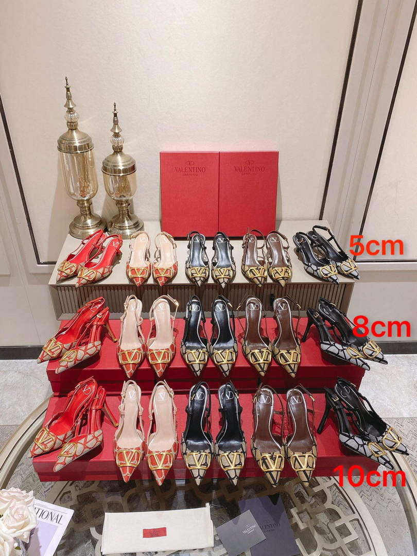 Valentino WS0R01EBH Signature pump toile iconographe V75486