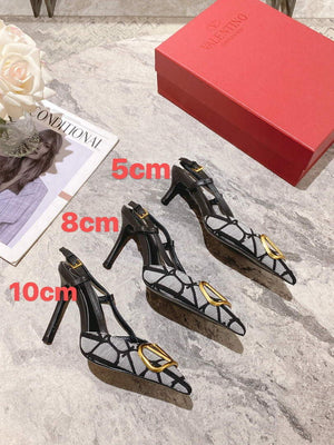 Valentino WS0R01EBH Signature pump toile iconographe V75487 - 35 / 5 cm - View 1