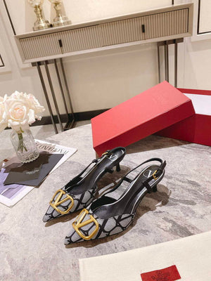 Valentino WS0R01EBH Signature pump toile iconographe V75487 - 35 / 5 cm - View 5