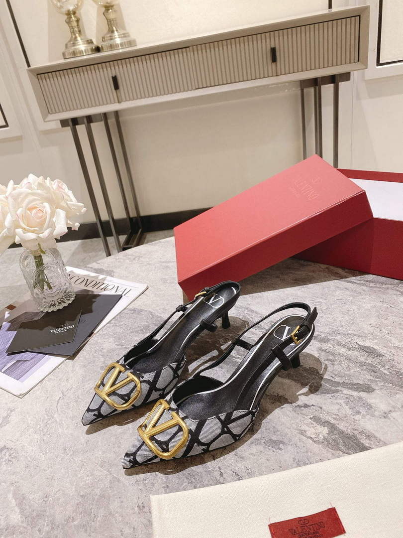 Valentino WS0R01EBH Signature pump toile iconographe V75487