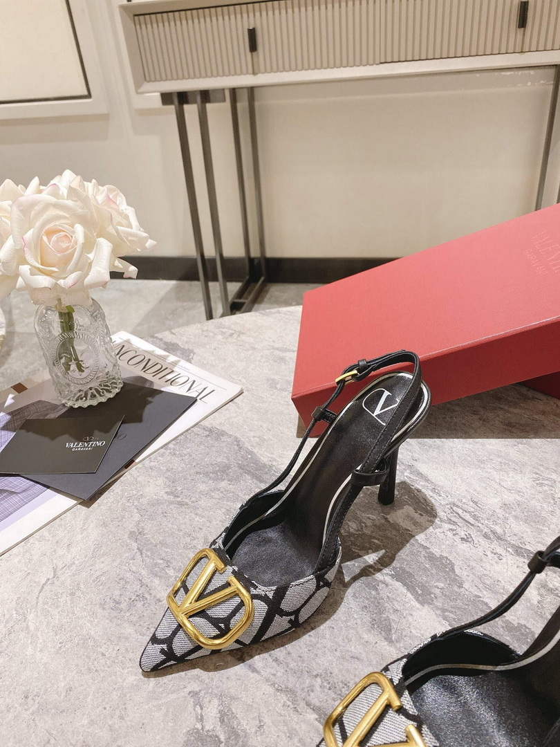 Valentino WS0R01EBH Signature pump toile iconographe V75487