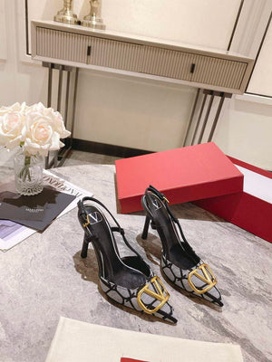 Valentino WS0R01EBH Signature pump toile iconographe V75487 - 35 / 5 cm - View 8