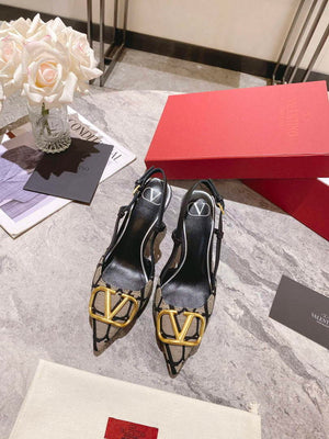 Valentino WS0R01EBH Signature pump toile iconographe V75488 - 35 / 5 cm - View 5