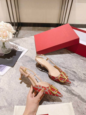Valentino WS0R01EBH Signature pump toile iconographe V75489 - 35 / 5 cm - View 2