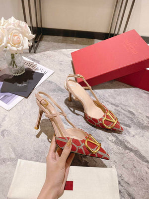 Valentino WS0R01EBH Signature pump toile iconographe V75489 - 35 / 5 cm - View 3