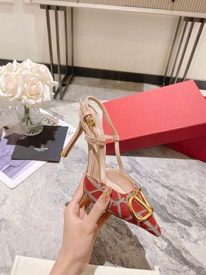 Valentino WS0R01EBH Signature pump toile iconographe V75489 - 35 / 5 cm - View 4