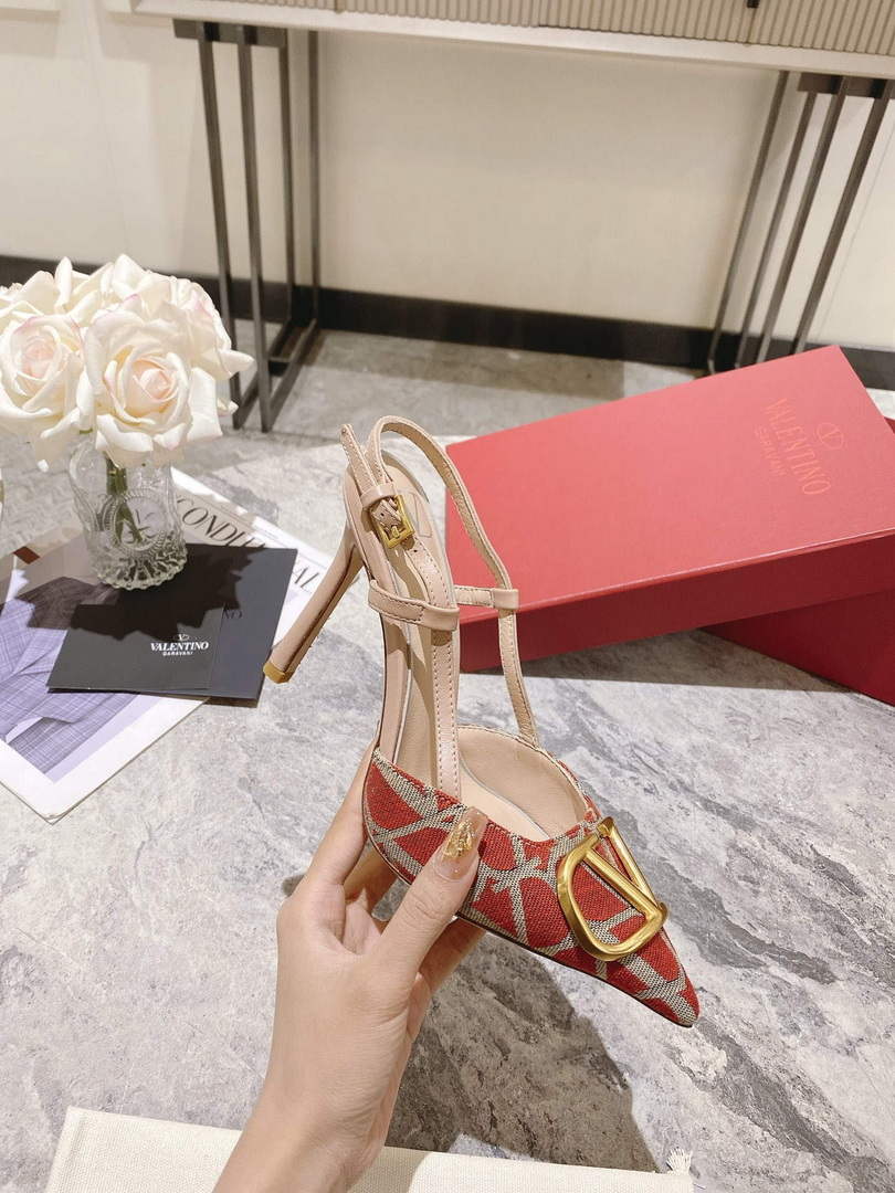 Valentino WS0R01EBH Signature pump toile iconographe V75489
