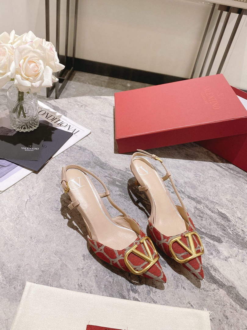 Valentino WS0R01EBH Signature pump toile iconographe V75489