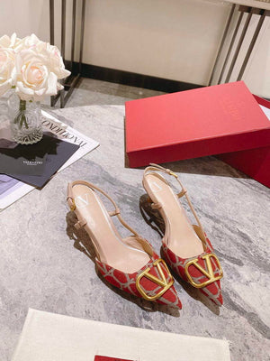 Valentino WS0R01EBH Signature pump toile iconographe V75489 - 35 / 5 cm - View 5