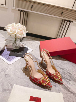 Valentino WS0R01EBH Signature pump toile iconographe V75489 - 35 / 5 cm - View 7