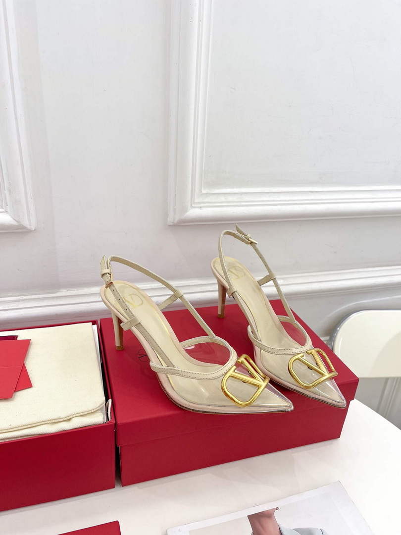 Valentino WS0R01QJG slingback pump transparent material 80mm V75435 - 35 - View 1