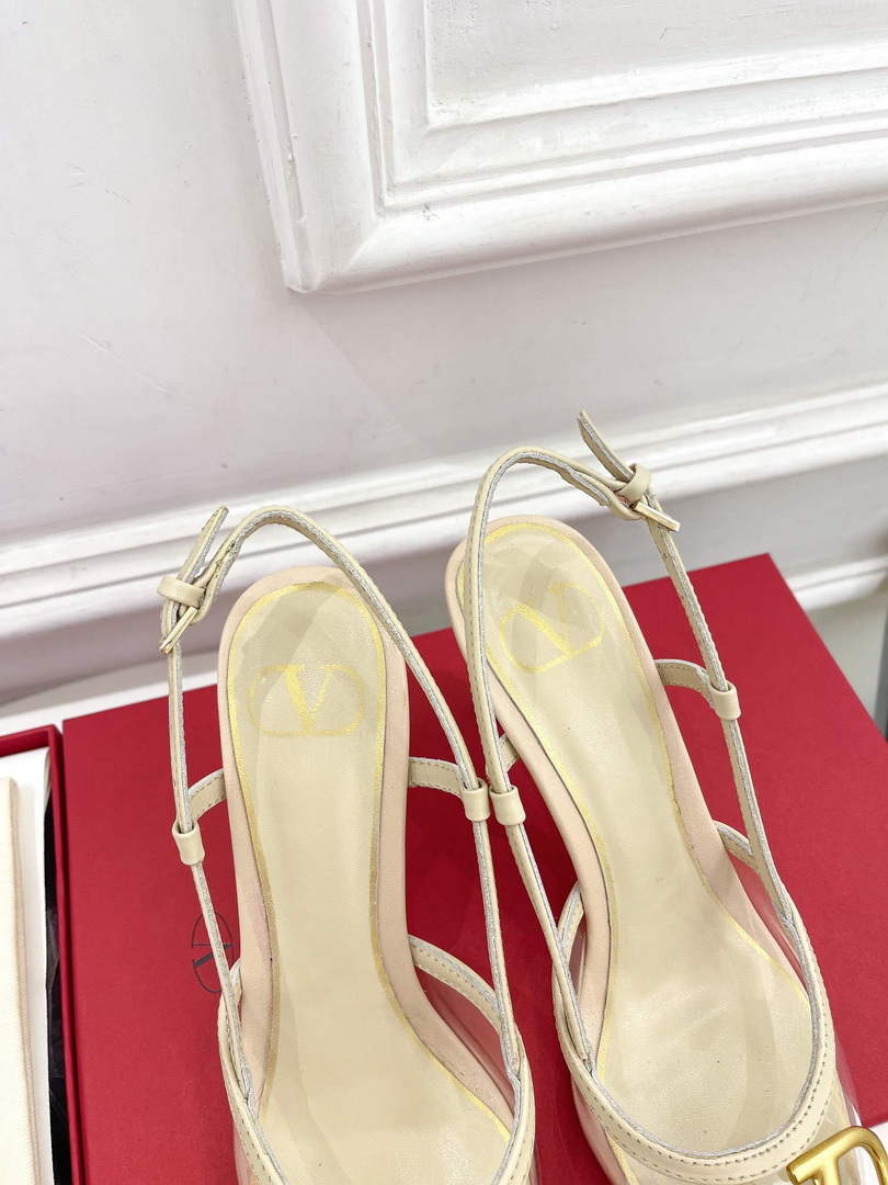 Valentino WS0R01QJG slingback pump transparent material 80mm V75435